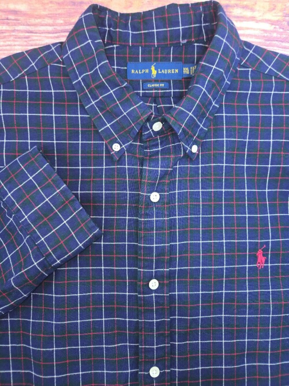 Ralph Lauren Mens Classic Fit Plaid Shirt Size 2XL